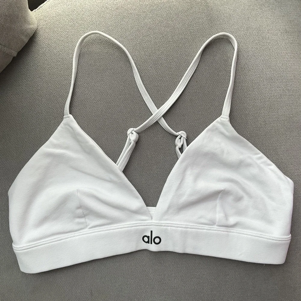 Alo Yoga Splendor Bra White/Black XS